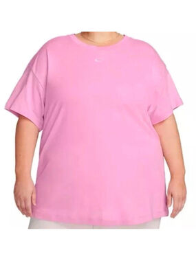 Women's The Nike Tee Loose Fit Light Pink Short Sleeve Shirt Plus Size 3X